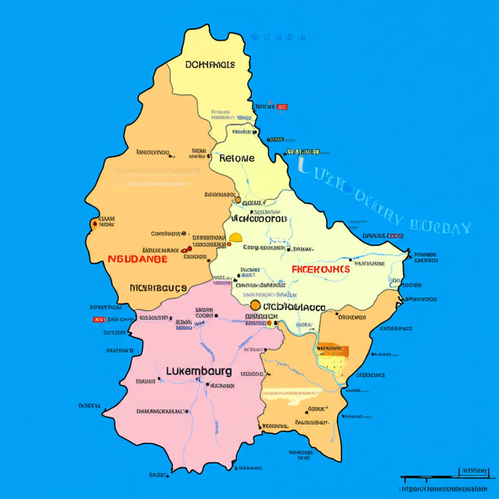 Carte de localisation au Luxembourg